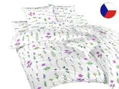 Bavlněné povlečení 140x200, 70x90 KOMFORT Herbal starorůžový