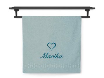 Dárkový ručník mint Srdce