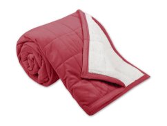 Prošívaná deka Ovečka 590g starorůžová/bílá 150x200