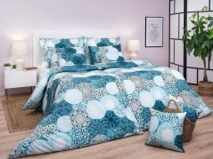 Francouzské bavlněné povlečení 240x200, 2x 70x90 KOMFORT Mandala mentol