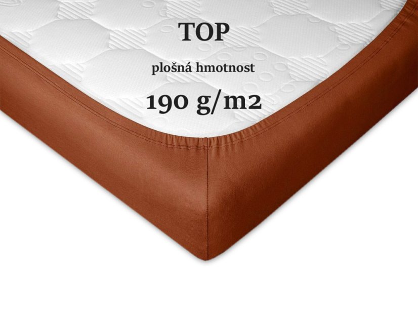 Jersey prostěradlo na kosmetické lehátko 60x190 EXCLUSIVE nugát
