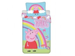 Bavlněné povlečení Peppa Pig PEP016 70x90, 140x200