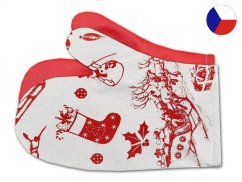 Vánoční kuchyňská chňapka s magnetem Dárky 1ks