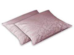 Damaškový dekorační polštářek 40x40 EXCELLENT TENCEL Větvičky starorůžové