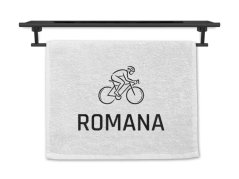 Malý ručník se jménem NA PŘÁNÍ bílý 30x50 Kolo silniční