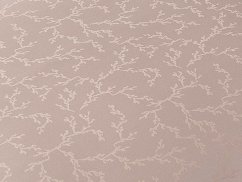 Damaškový dekorační polštářek 40x40 EXCELLENT TENCEL Šepot větviček pudrově růžový