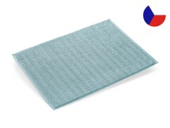 Luxusní předložka do koupelny GRAND 1000g Rybí kost aqua 50x70