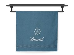 Ručník se jménem ratanika petrolej 50x100 Čtyřlístek