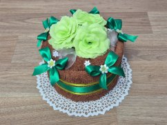 Malý dort z ručníku SAM hnědý