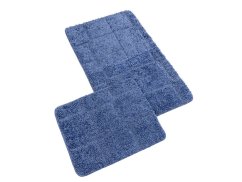 Koupelnové předložky set 2 ks Silver modrá