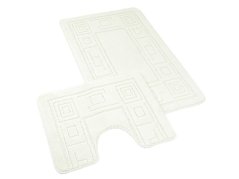 Koupelnové předložky set 2 ks Ornament smetanový