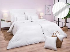 Hotelové povlečení Atlas grádl bílý proužek 0,8 cm 2x 70x90, 240x200