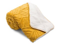 Luxusní beránková deka 150x200 Linky okr 500g