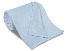 Luxusní mikroplyšová deka ME UNI SLEEP 150x200 Světle modrá 300g