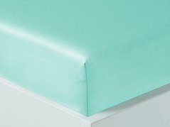 Luxusní saténové prostěradlo 90x200 TENCEL Zelinkavé