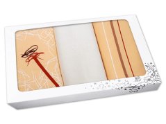 Dárkové utěrky Pampeliška meruňková 3ks