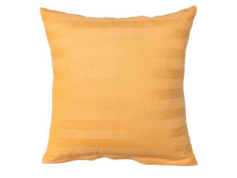 Povlak na polštář 40x40 Atlas grádl proužek 2,5 cm okr