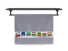 Dětský ručník RUJANA 30x50 Mašinky středně šedé 400g
