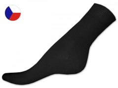 100% bavlněné ponožky 46/47 Hladké černé