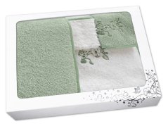 Dětská dárková sada Žirafka zeleno/bílá