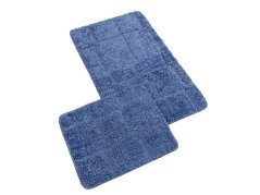 Koupelnové předložky set 2 ks Silver modrá