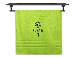 Osuška se jménem NA PŘÁNÍ pistáciová 70x140 Fotbalový míč