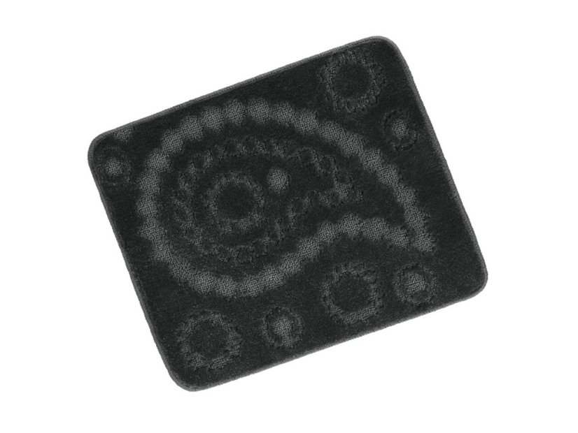 Předložka na WC 60x50 Kašmír antracit - bez výkroje