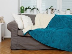 Luxusní deka z mikrovlákna OVEČKA 150x200 Petrolej 500g