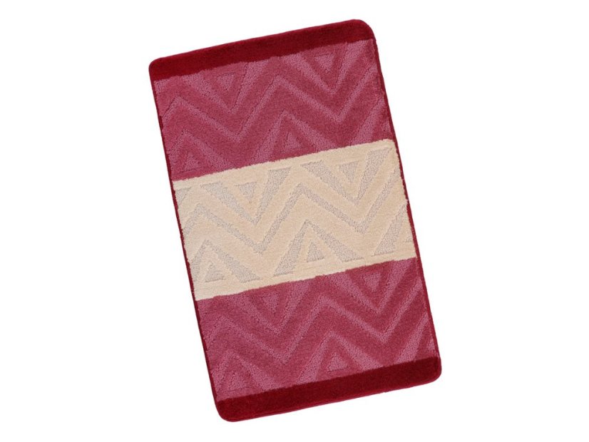 Koupelnová předložka 60x100 Chevron burgundy