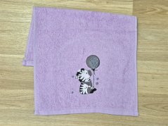Dětský ručník LILI 30x50 Zebra fialová