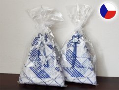 Dárkové utěrky Vánoční stromeček bílá/modrá 