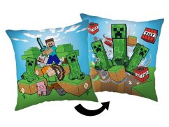 Dětský polštářek 40x40 Minecraft Creeper rush