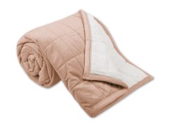 Prošívaná deka Ovečka 590g čokoládová/bílá 150x200