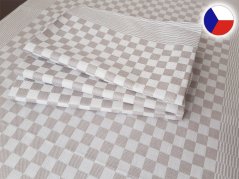Pracovní ručník kostka béžová 50x100