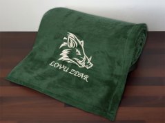 Deka pro myslivce 150x200 Kanec + Lovu zdar zelená