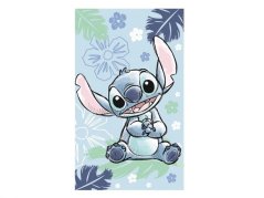 Malý dětský ručník 30x50 Lilo a Stitch Ohana blue