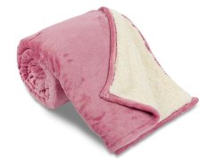 Luxusní deka z mikrovlákna OVEČKA 150x200 Starorůžová 500g