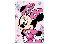 Dětská deka mikroflanel Minnie Flowers 02 100x150