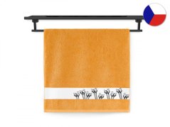 Dětský ručník NORA TISK 50x100 450g Šneci oranžová