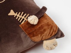 Dětský polštářek Hnědý kocourek 43x36