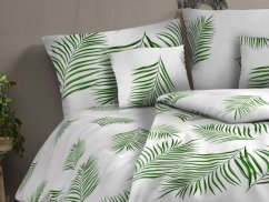 Povlečení bavlna renforcé 70x90, 140x200 Tropical bílé