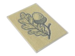 Malý kuchyňský ručník 35x50 ZARA 450g Žaludová větvička žlutošedá
