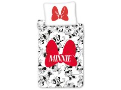 Dětské bavlněné povlečení Minnie red bow 70x90, 140x200