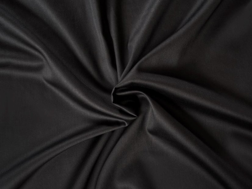 Luxusní saténové prostěradlo 90x200 černé