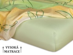 Jersey prostěradlo na vysokou matraci 180x200x25 EXCLUSIVE Hrášková