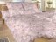 Krepové povlečení KOMFORT Kvítí na pudrovém 2x 70x90, 240x220