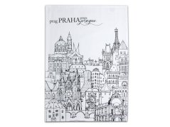 Bavlněná utěrka 50x70 PRAHA 1ks