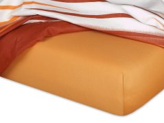 Jersey prostěradlo 90x220 EXCLUSIVE karamel