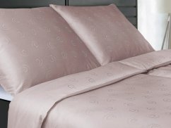 Damaškové povlečení EXCELLENT 70x90, 140x200 TENCEL Dotek perly starorůžová