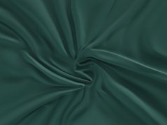 Luxusní saténové prostěradlo 80x200 tmavě zelené